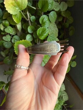 Vintage Antique Senate Sterling Silver Fork Ring Bracelet Boho ArtDeco Upcycled